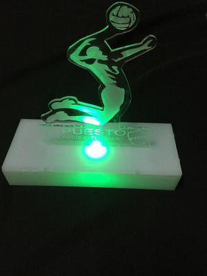 Trofeos De Acrilico Corte Laser Con Led