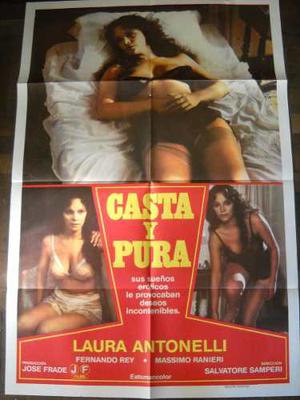 Afiche Cine Casta Y Pura Laura Antonelli Salvatore Samperi