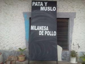 cartel de 2.70 por 1.00 para granja o carniceria O PERMUTO