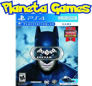 Batman Arkham Vr Playstation Vr Fisicos Caja Cerrada