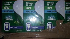 LAMPARITAS LED 9W A 10W POR MAYOR LUZ FRIA BAJO CONSUMO $55