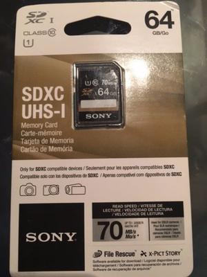 Memoria Sony Micro Sd 64gb Clase  Mb/s