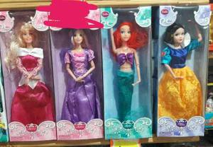 Muñecas Princesas Disney Blancanieves Bella Rapunzel Ariel