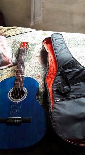 Guitarra Criolla Con Estuche Anti Humedad