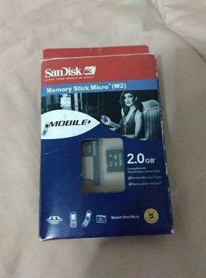 Memory Stick Micro M2 2gb Sandisk Seminueva!!!!