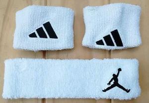 Muñequeras Adidas y vincha Nike Jordan