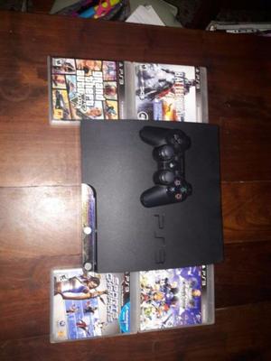 Vendo ps3 slim 120 GB impecable con 1 joystick y 9 juegos