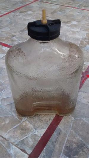 Botellon antiguo de vidrio 2,5L para estufa kerosene