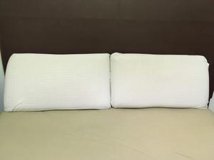 Juego de 2 almohadas viscoelasticas de 45 x 75 x 13, en