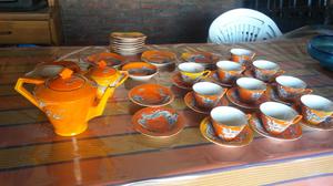 Juego de porcelana japonesa antigua