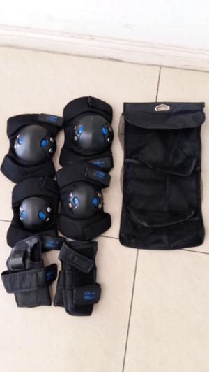 Kit de seguridad, codera, rodillera y muñequera action