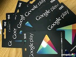 Tarjeta De Google Play U$10 u U$15 GIFT CARD
