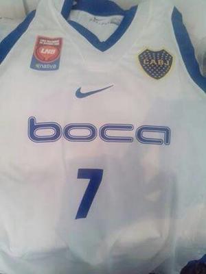 Camiseta Boca Basquet Blanca Liga Nacional
