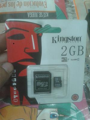 Memoria micro sd de 2 gb kingstone sellado. Nuevo.