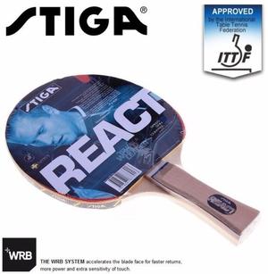 Paleta de Ping Pong " Stiga React ", Diseñada En Suecia