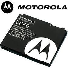 BATERIA MOTOROLA BC-60 BC60 ORIGINAL Z3, Z6, Z8, V3X, L6, L7