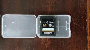 Memoria Sony Sd 16gb Clase  Mb/s Como Nueva!