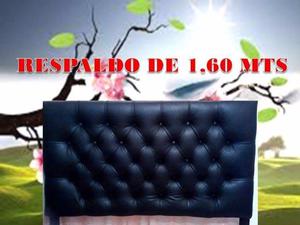 Respaldo Negro 1,60 mts