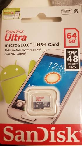 Sandisk Ultra 64 Gb Microsdhc /microsdxc Micro Sd Uhs-i Card