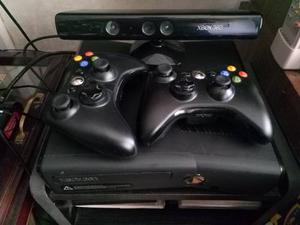 Xbox 360 De 250gb + 2 Joysticks + Kinect + Juegos