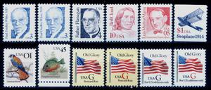 160)- estados unidos - 12 sellos mint -