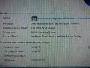 Cpu Amd Athlon 2 3.4 Ghz 8 Gb Ram