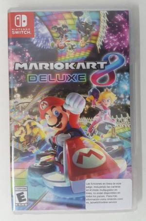 $ Mario Kart 8 Deluxe Nintendo Switch Fisico Cd Nuevo y