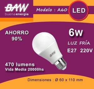 6 Lamparas Led Baw