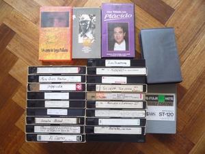 Cassettes VHS de Video + caja 1 sola pasada lote x 28 uni