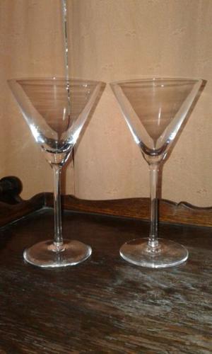 Copas de cristal de martini