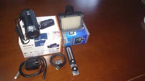 Handycam Sony HDR-CX440 y lampara led para video