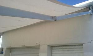 Toldo Con Brazo Invisible Lona Acrilica