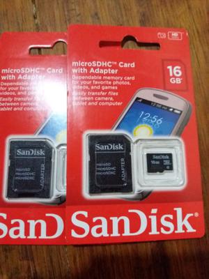 Vendo memorias 16GB