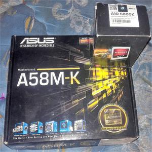 Combo Placa Madre Asus y Micro AMD Ak