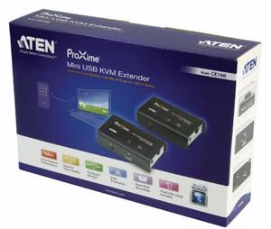 Extender Kvm Extensor Vga Usb 100m Cable Utp Rj45 Aten Ce100