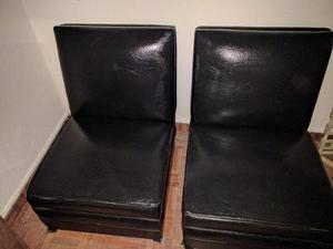 Sillones Negros 1 Cuerpo Usados