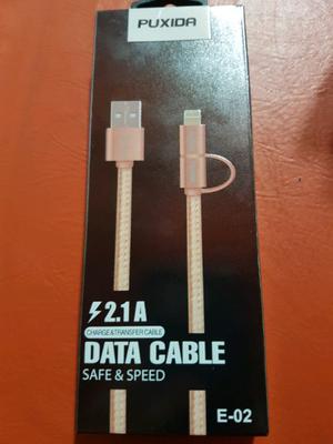Cable usb para iphone y samsung