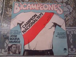 Disco De Vinilo De Campeón Nacional  Bicampeones