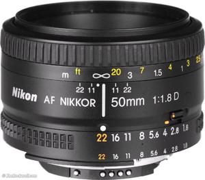 Lente Nikon 50mm 1.8D nuevos en caja cerrada