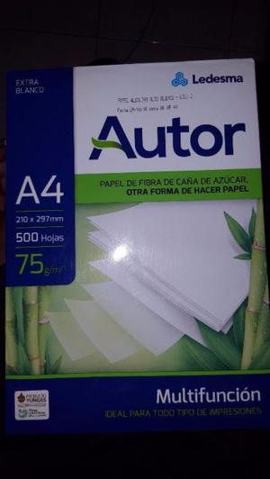 Resma A hojas 75g/m Autor