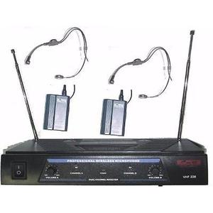 Micrófono Inalámbrico Doble Vincha Vhf Pro 258 Oferta!!!