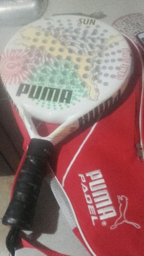 Paleta Padel Importada Puma Con Funda