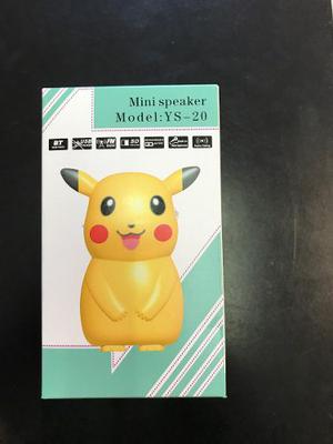 Parlante Pokemon Go Pikachu Bluetooth Usb-micro Sd -fm Videc