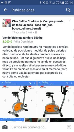 Vendo bici fija nueva nueva