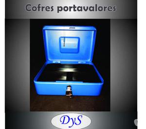 Cofre Portavalor azul 250 x 180 x 90 mm. X 1 Un.