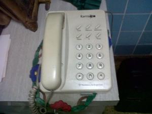Teléfono color blanco