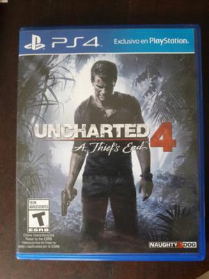 Vendo juego uncharted 4 ps4 impecable!