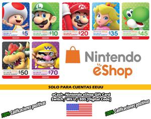 $130 eCash Nintendo eShop Gift Card  /