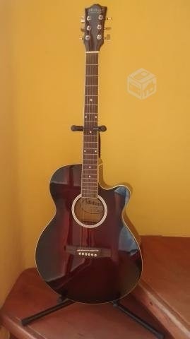 Guitarra Electroacustica Midland Ecualizador + Funda Y Cable