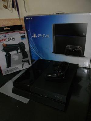 PlayStation 4 con joystick+5 juegos digitales+ accesorio